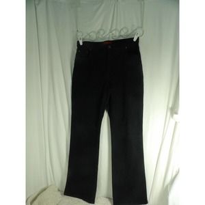 Not Your Daughters Jeans Womens Black Dark Wash Denim Wide-Leg Jeans Size 12